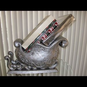 Large Paper Mache Santa’s Christmas Sled